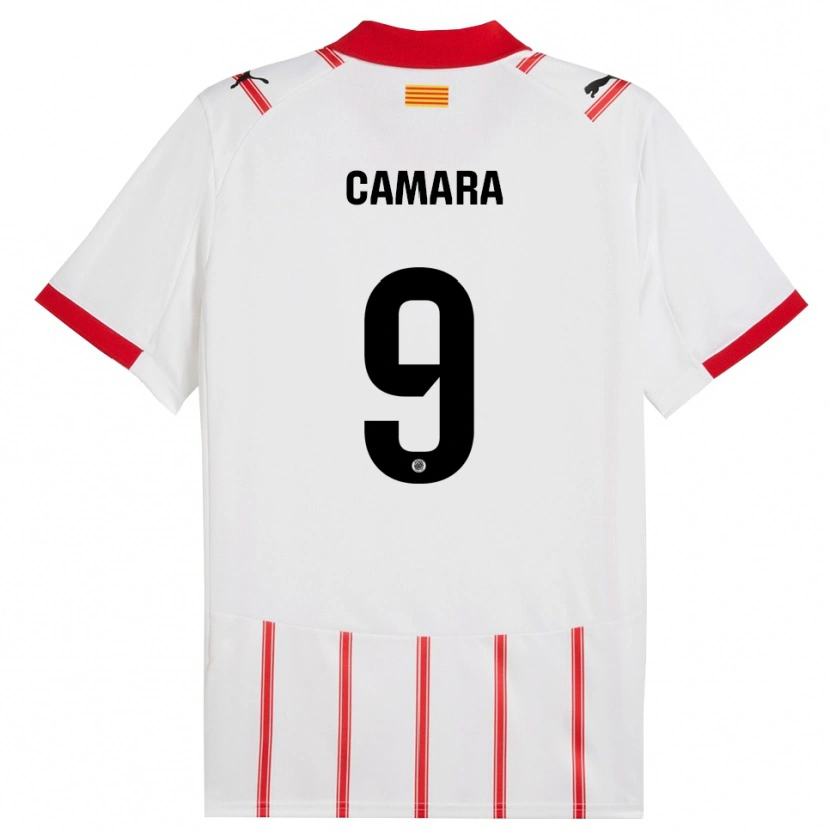 Danxen Homem Camisola Dawda Camara #9 Branco Vermelho Principal 2025/26 Camisa
