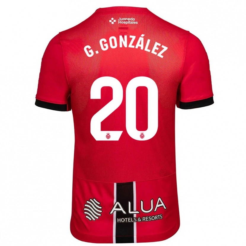 Danxen Homem Camisola Giovanni González #20 Vermelho Preto Principal 2025/26 Camisa