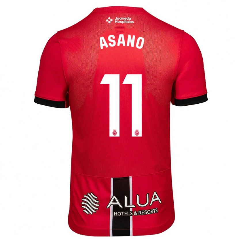 Danxen Homem Camisola Takuma Asano #11 Vermelho Preto Principal 2025/26 Camisa