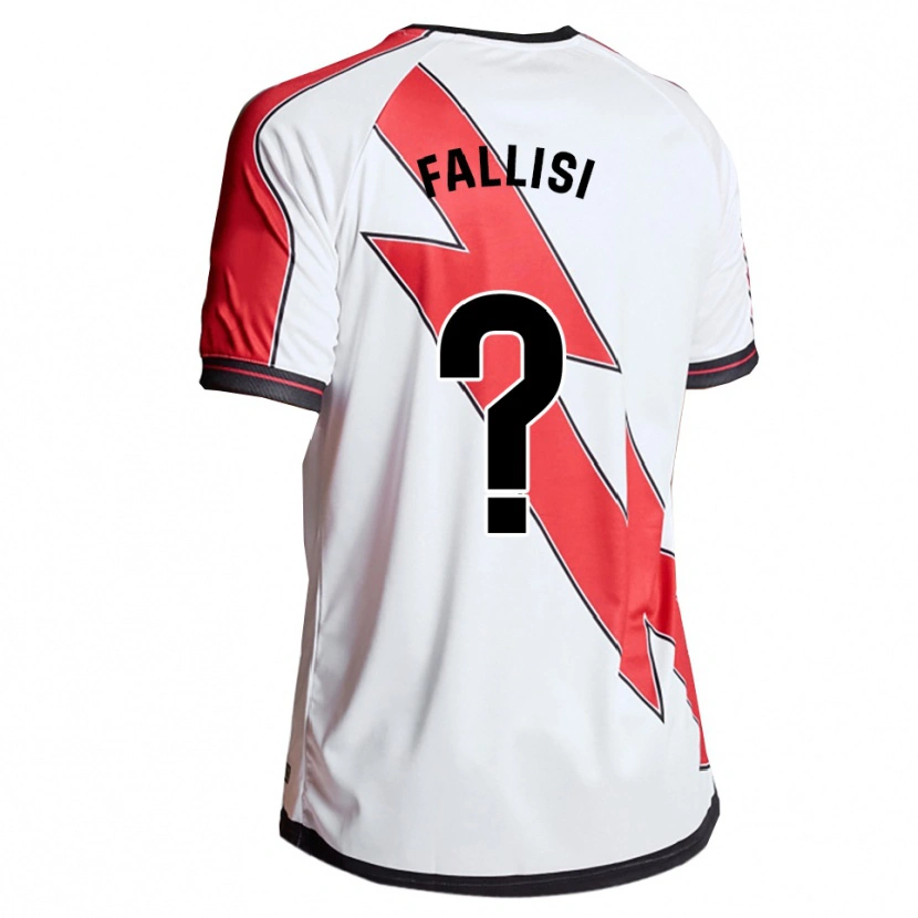 Danxen Homem Camisola Alessandro Fallisi #0 Branco Vermelho Principal 2025/26 Camisa