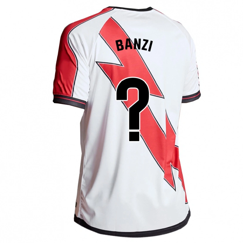 Danxen Homem Camisola Cedrick Banzi #0 Branco Vermelho Principal 2025/26 Camisa