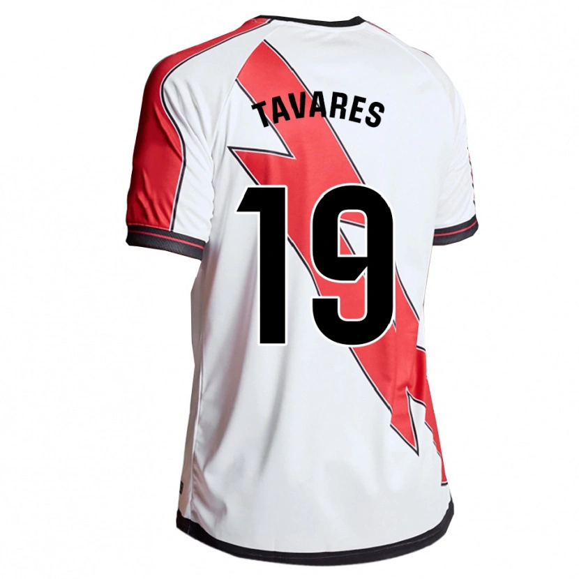 Danxen Homem Camisola Bruna Nataly Tavares Neves #19 Branco Vermelho Principal 2025/26 Camisa