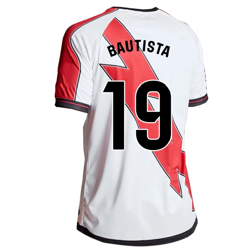 Danxen Homem Camisola Carla Bautista #19 Branco Vermelho Principal 2025/26 Camisa
