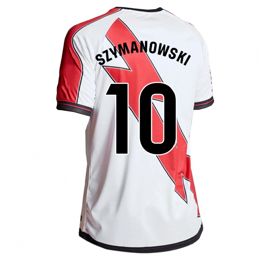 Danxen Homem Camisola Marianela Szymanowski #10 Branco Vermelho Principal 2025/26 Camisa