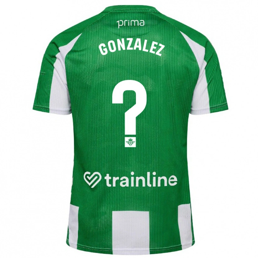 Danxen Homem Camisola David González #0 Verde Branco Principal 2025/26 Camisa