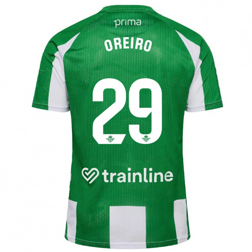 Danxen Homem Camisola Jorge Oreiro #29 Verde Branco Principal 2025/26 Camisa