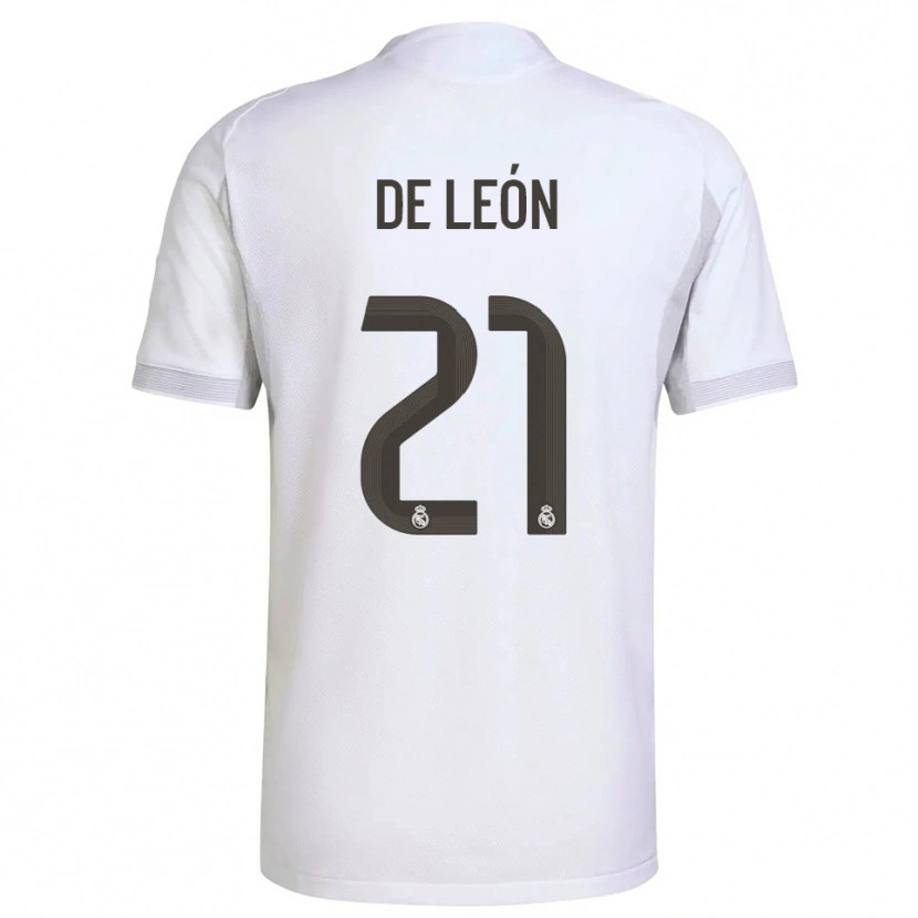 Danxen Homem Camisola Jeremy De León #21 Branco Amarelo Principal 2025/26 Camisa
