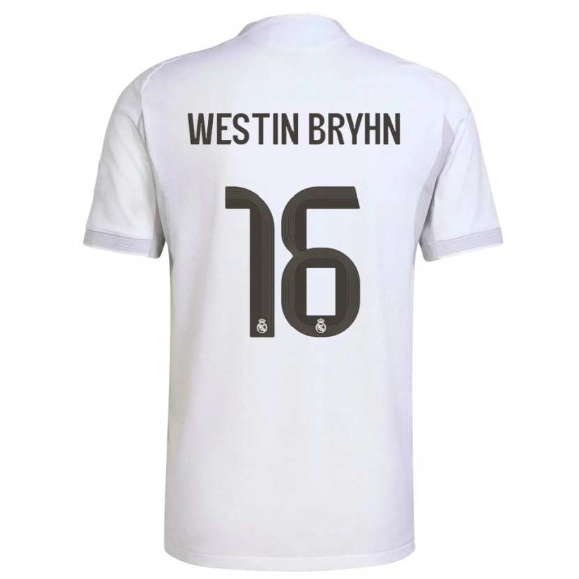 Danxen Homem Camisola Leon Westin Bryhn #16 Branco Amarelo Principal 2025/26 Camisa