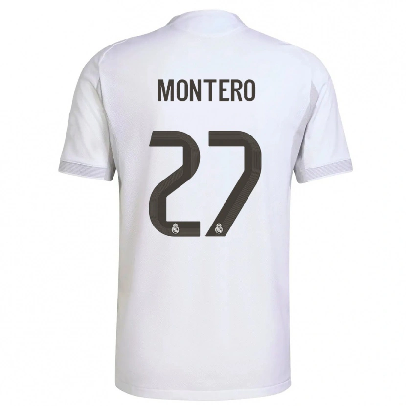 Danxen Homem Camisola Pablo Montero #27 Branco Amarelo Principal 2025/26 Camisa