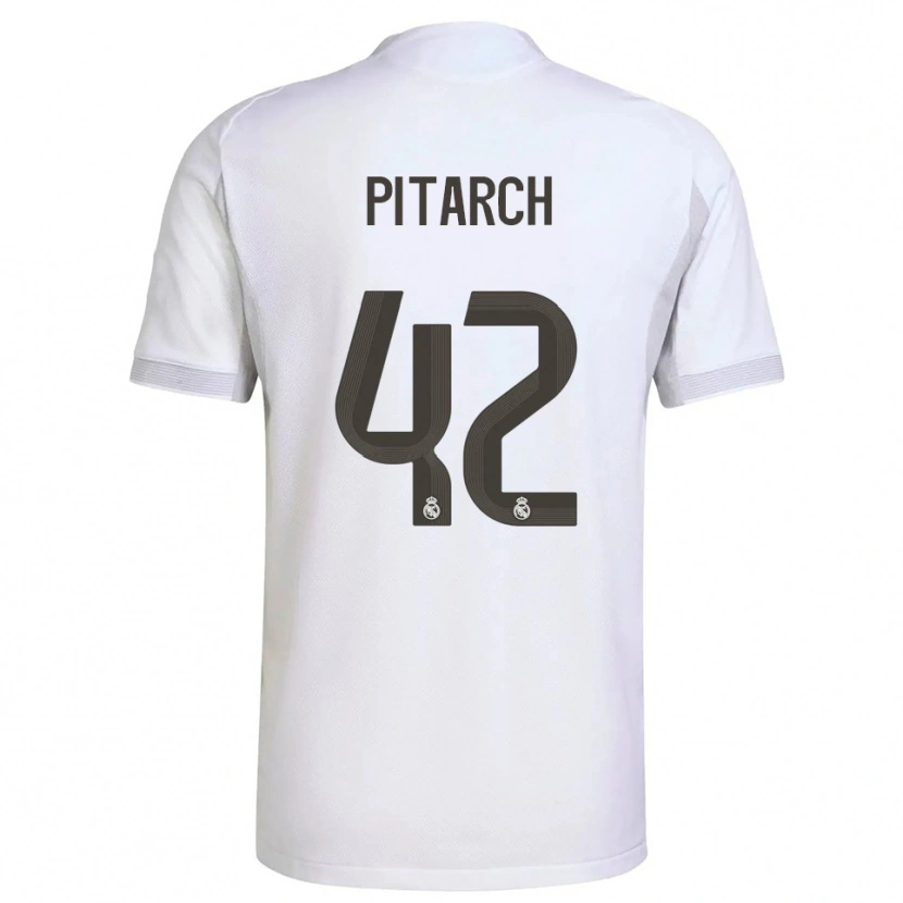 Danxen Homem Camisola Thiago Pitarch #42 Branco Amarelo Principal 2025/26 Camisa