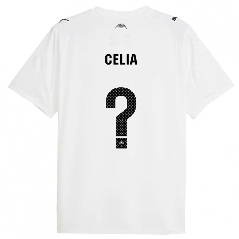 Danxen Homem Camisola Celia Fernández Arias #0 Branco Preto Principal 2025/26 Camisa