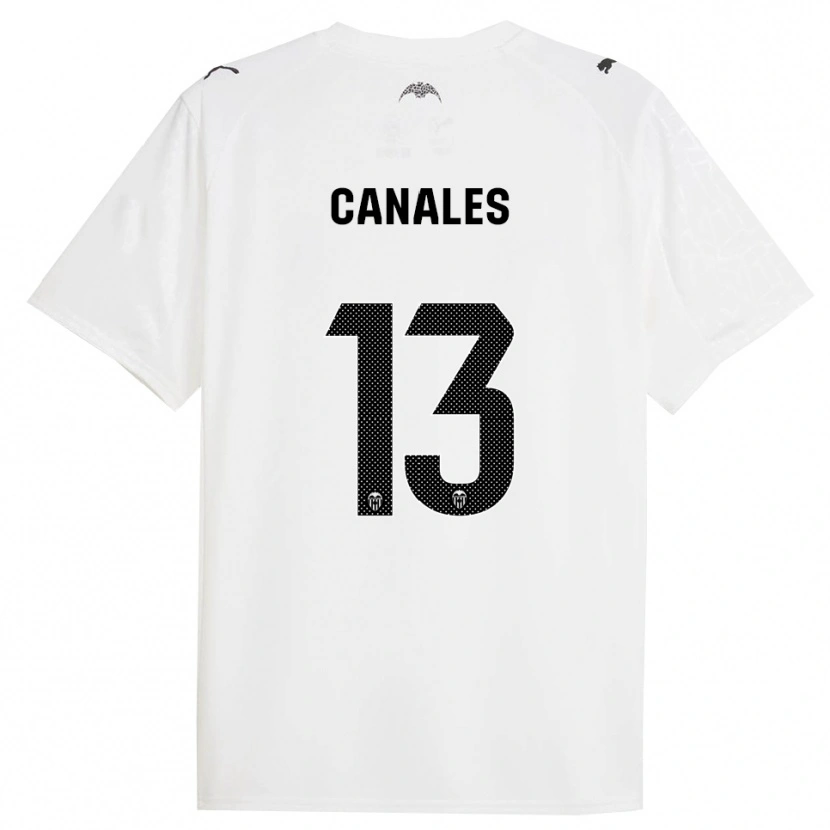 Danxen Homem Camisola Antonia Canales #13 Branco Preto Principal 2025/26 Camisa