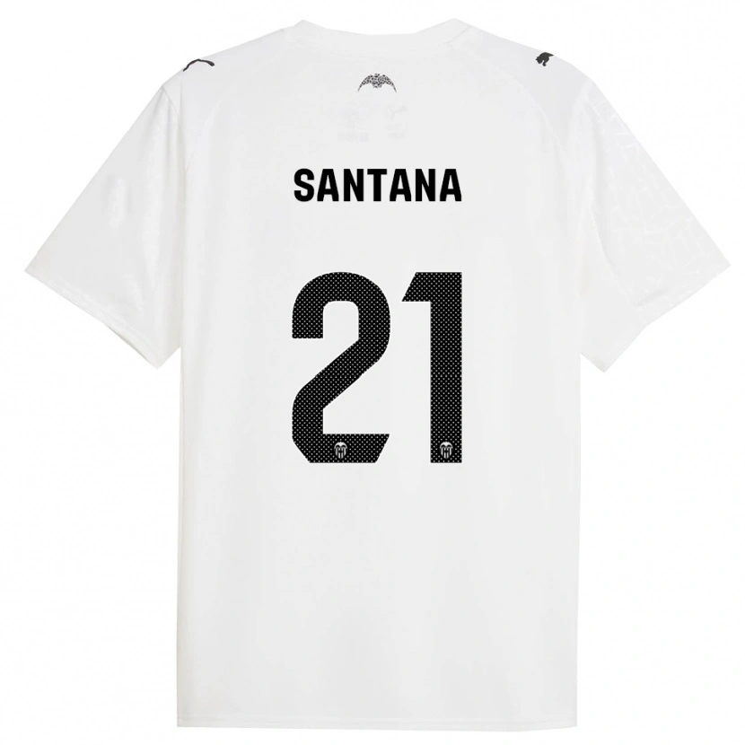 Danxen Homem Camisola Ismael Santana #21 Branco Preto Principal 2025/26 Camisa