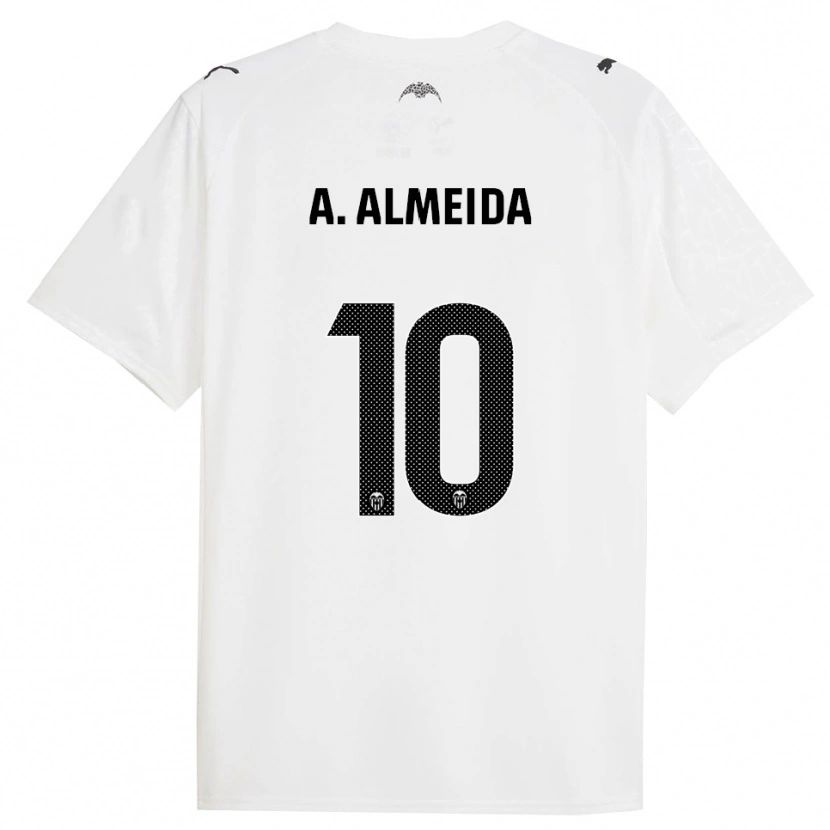 Danxen Homem Camisola André Almeida #10 Branco Preto Principal 2025/26 Camisa