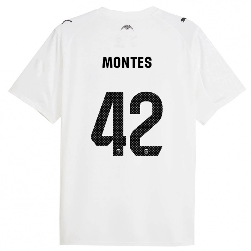 Danxen Homem Camisola Jan Montes #42 Branco Preto Principal 2025/26 Camisa