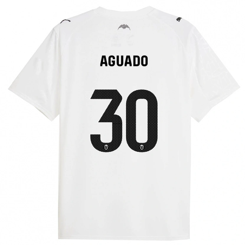 Danxen Homem Camisola Julia Aguado #30 Branco Preto Principal 2025/26 Camisa