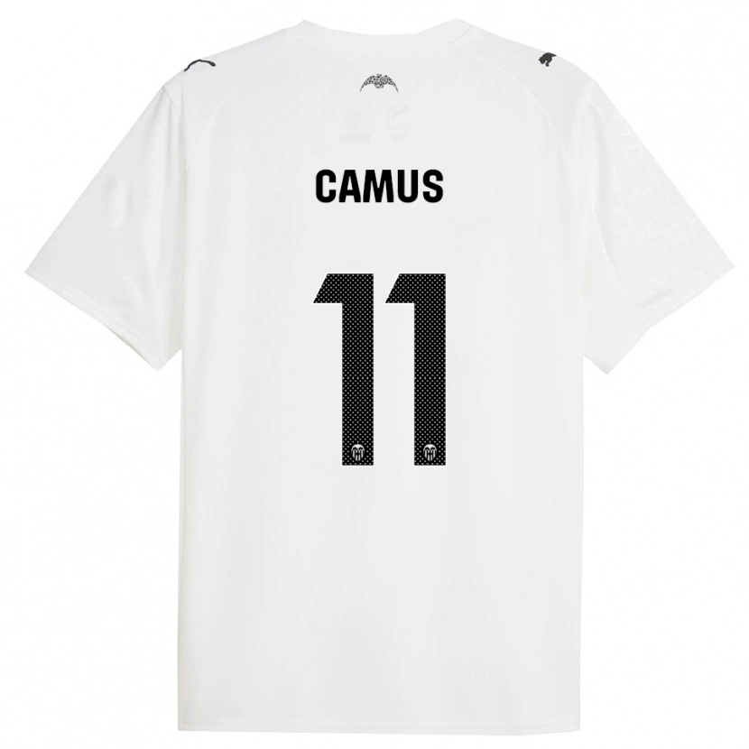 Danxen Homem Camisola Marco Camus #11 Branco Preto Principal 2025/26 Camisa