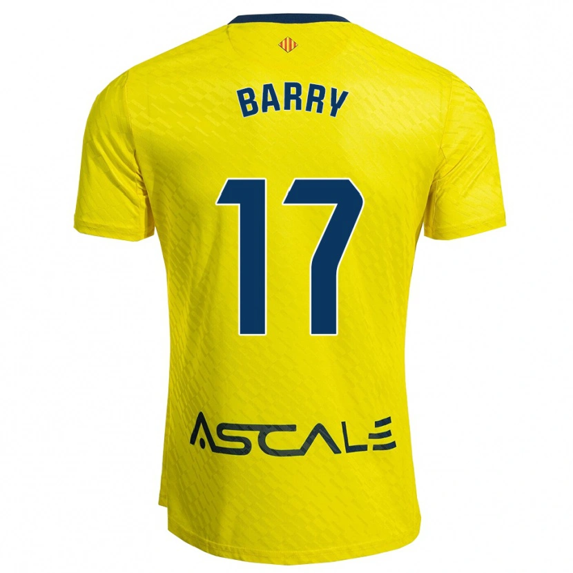 Danxen Homem Camisola Mahamoud Barry #17 Amarelo Marinho Principal 2025/26 Camisa