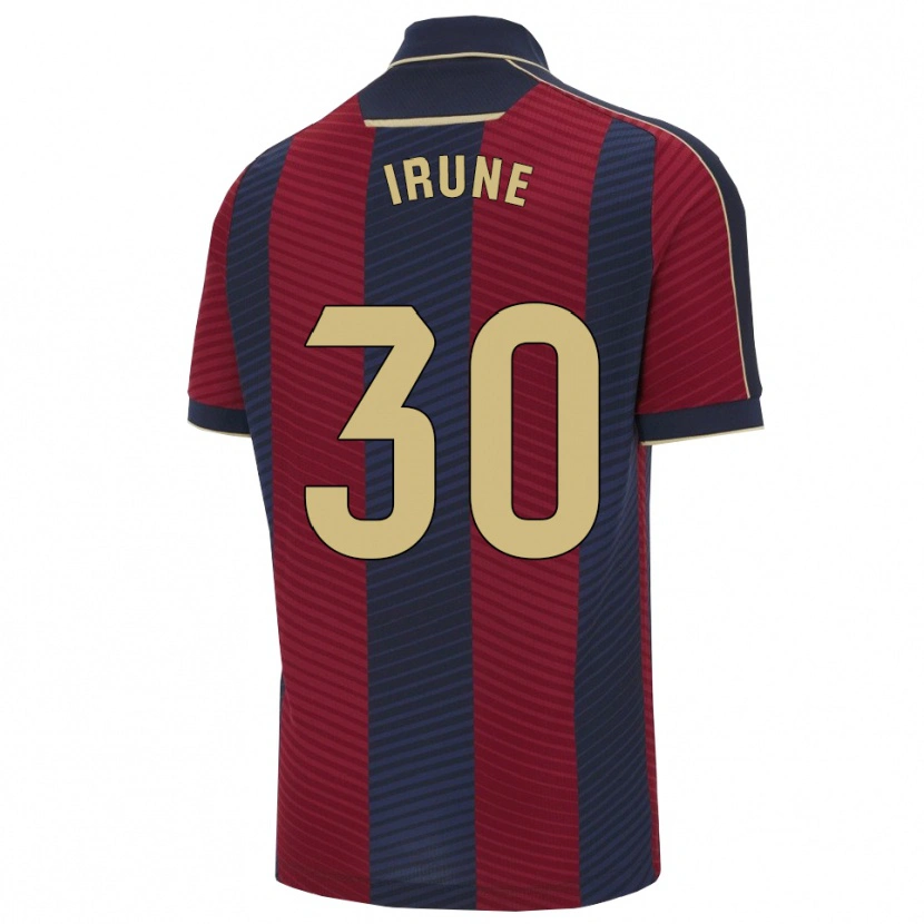 Danxen Homem Camisola Irune Cervera #30 Vermelho Marinho Principal 2025/26 Camisa