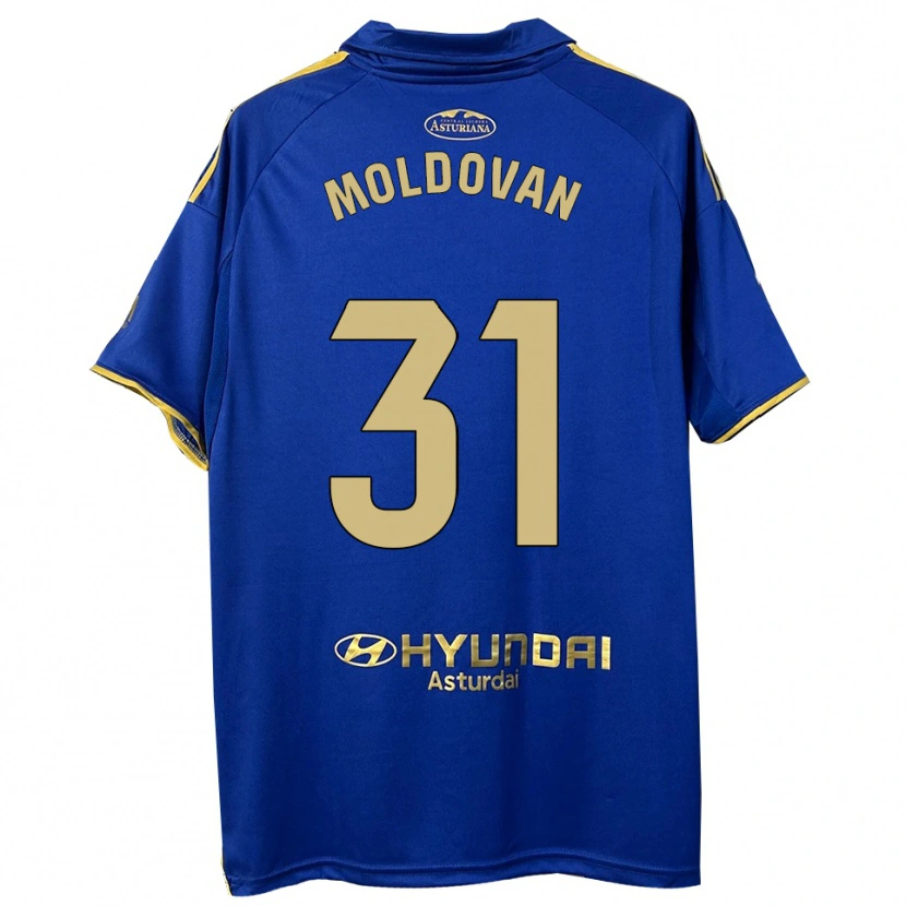 Danxen Homem Camisola Horațiu Moldovan #31 Azul Dourado Principal 2025/26 Camisa