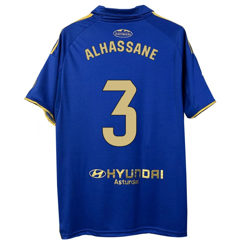 Danxen Homem Camisola Rahim Alhassane #3 Azul Dourado Principal 2025/26 Camisa