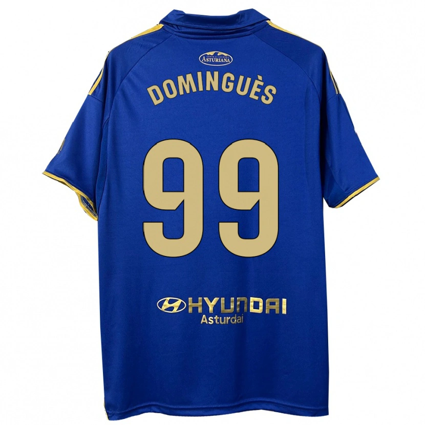 Danxen Homem Camisola Brandon Dominguès #99 Azul Dourado Principal 2025/26 Camisa