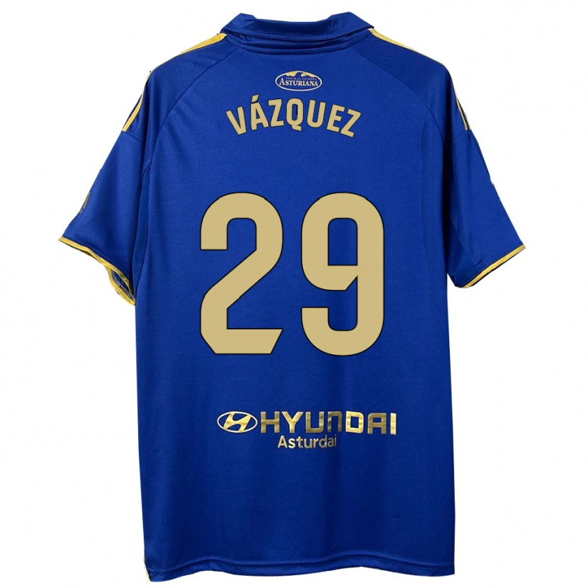 Danxen Homem Camisola Jaime Vázquez #29 Azul Dourado Principal 2025/26 Camisa