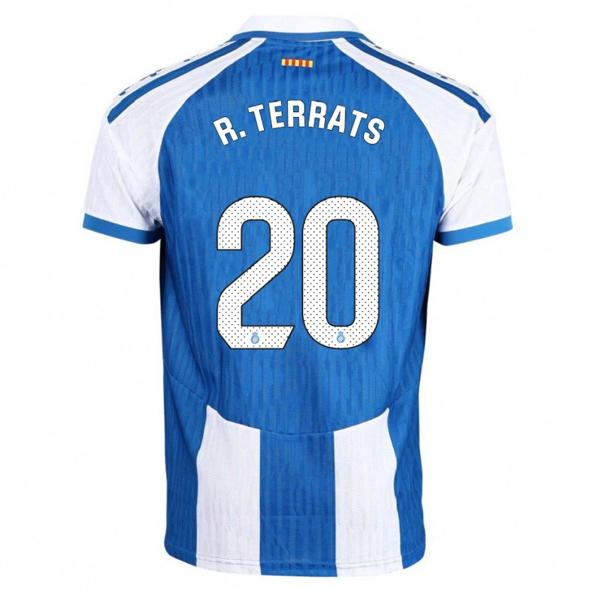 Danxen Homem Camisola Ramón Terrats #20 Azul Branco Principal 2025/26 Camisa