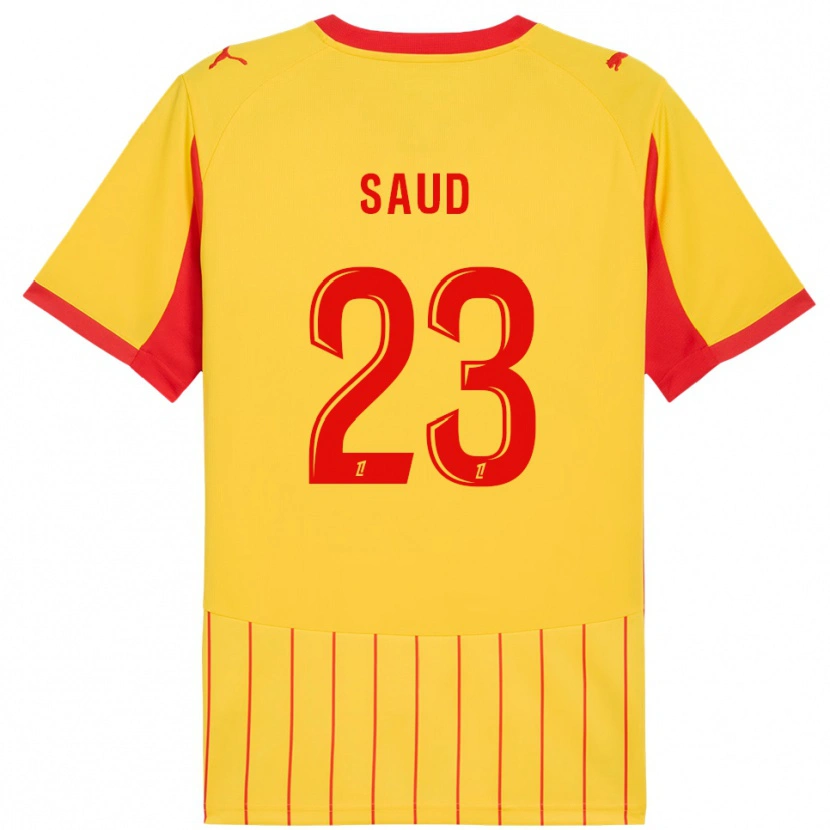 Danxen Homem Camisola Saud Abdulhamid #23 Amarelo Vermelho Principal 2025/26 Camisa