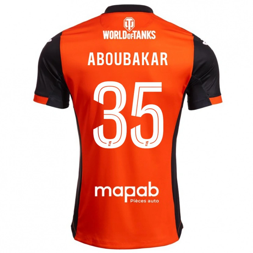Danxen Homem Camisola Siddick Aboubakar #35 Preto Laranja Principal 2025/26 Camisa