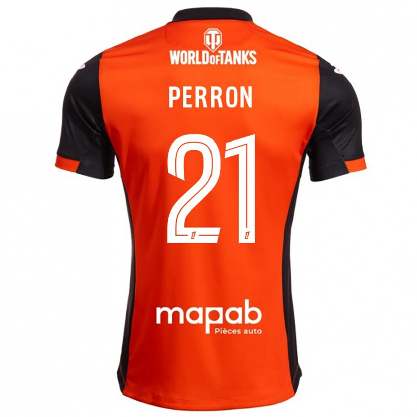 Danxen Homem Camisola Angéline Perron #21 Preto Laranja Principal 2025/26 Camisa