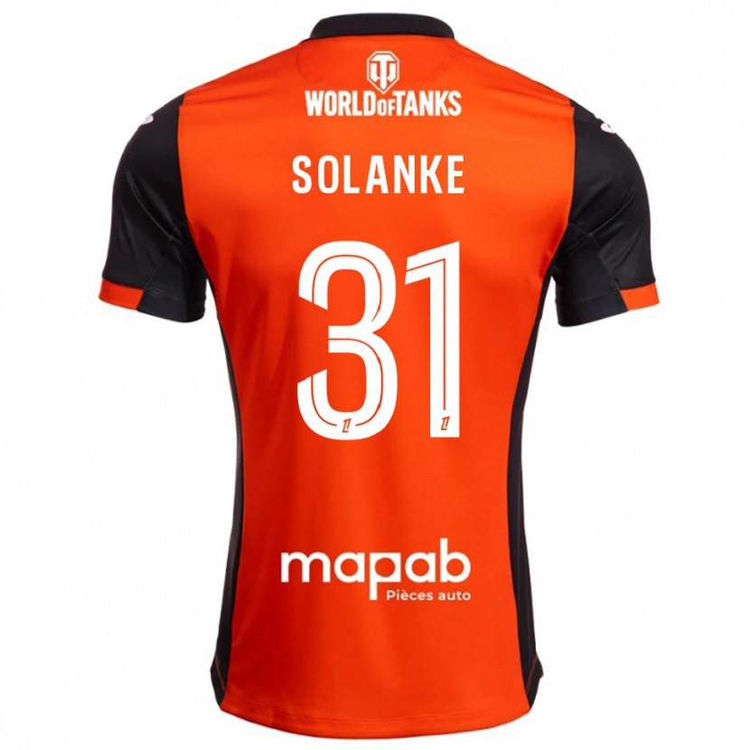 Danxen Homem Camisola Ade Solanke #31 Preto Laranja Principal 2025/26 Camisa