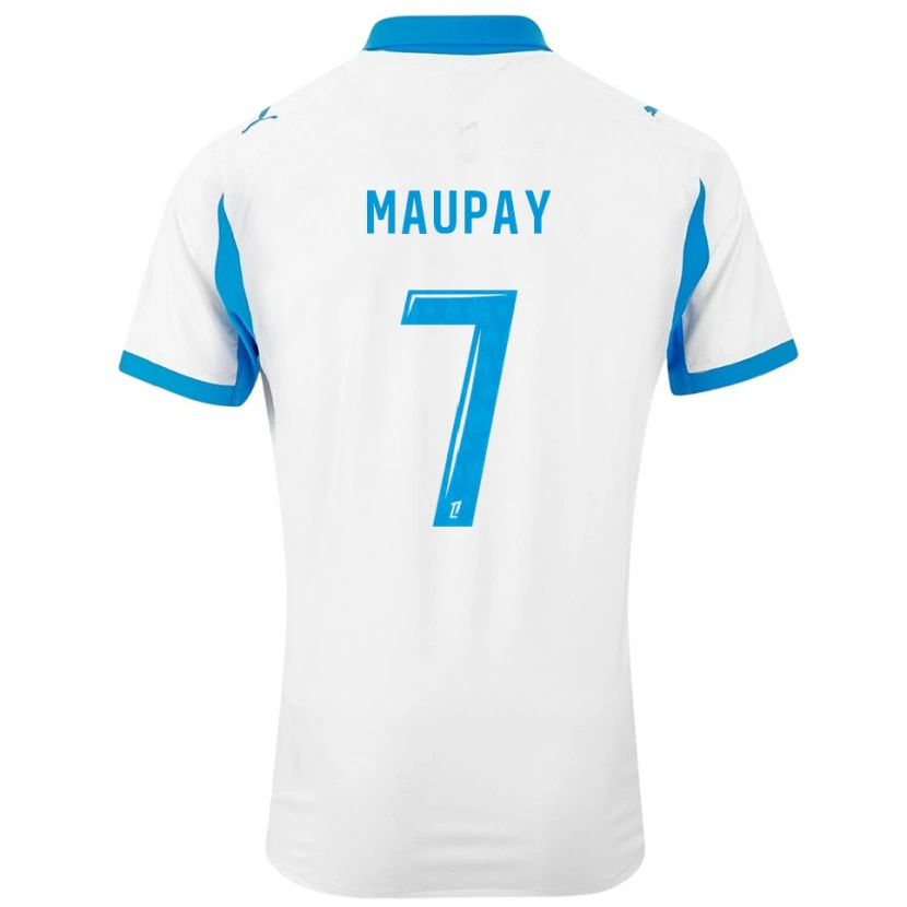Danxen Homem Camisola Neal Maupay #7 Branco Azul Celeste Principal 2025/26 Camisa