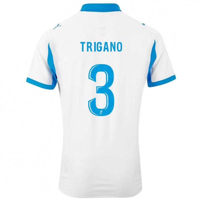 Danxen Homem Camisola Paolo Trigano #3 Branco Azul Celeste Principal 2025/26 Camisa