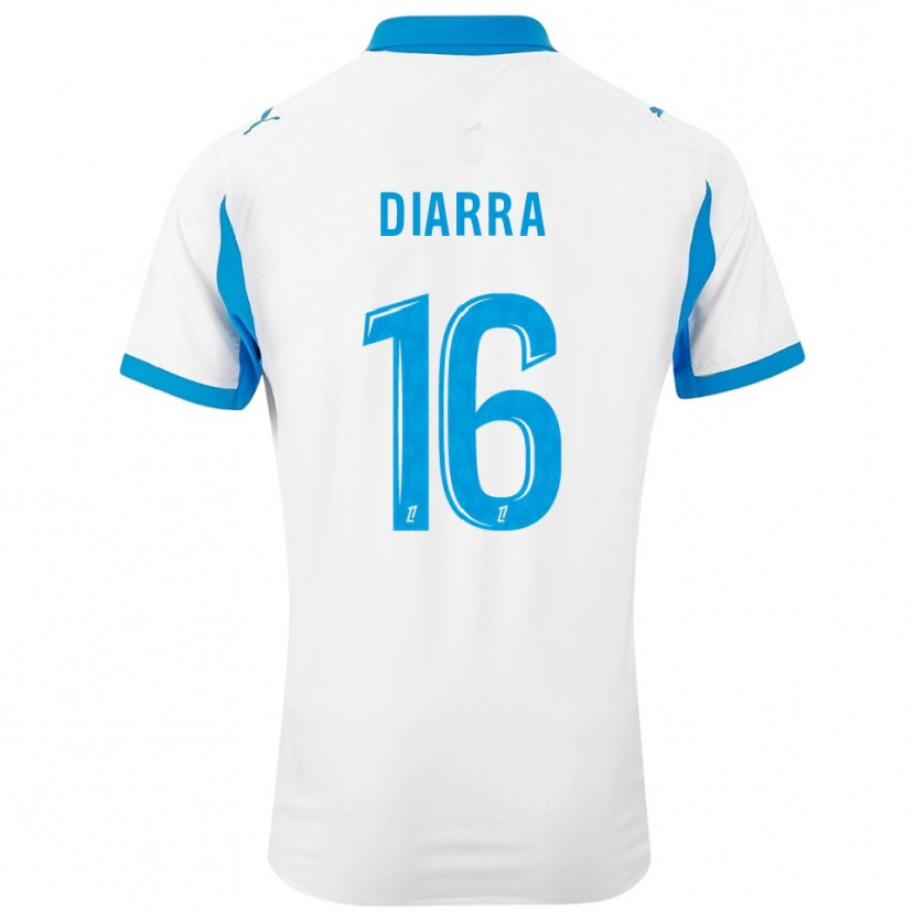 Danxen Homem Camisola Cheick Diarra #16 Branco Azul Celeste Principal 2025/26 Camisa