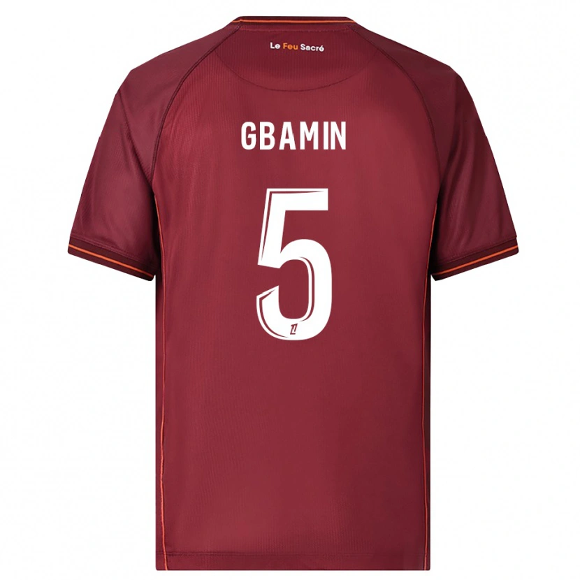 Danxen Homem Camisola Jean-Philippe Gbamin #5 Borgonha Branco Principal 2025/26 Camisa