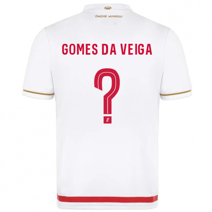 Danxen Homem Camisola Melvin Gomes #0 Vermelho Branco Principal 2025/26 Camisa