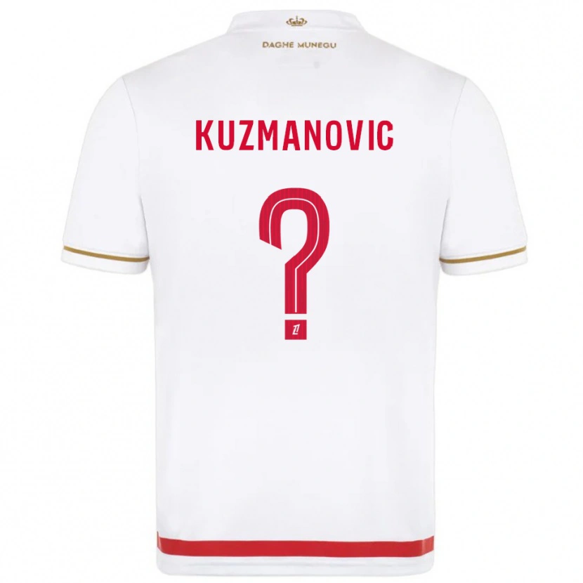 Danxen Homem Camisola Dejan Kuzmanovic #0 Vermelho Branco Principal 2025/26 Camisa