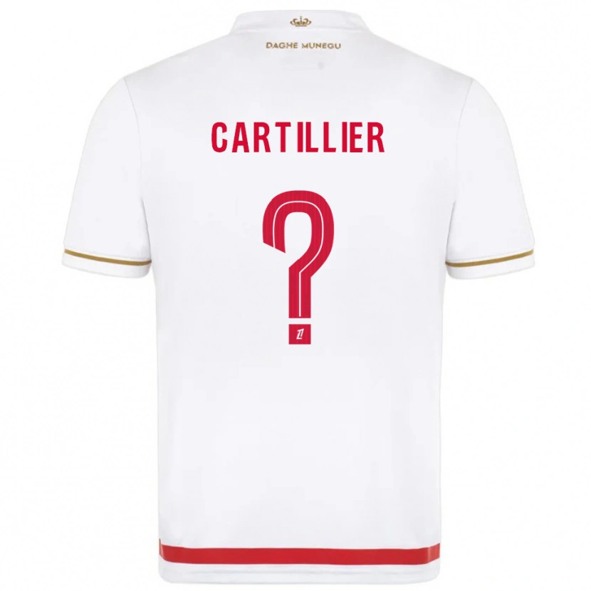 Danxen Homem Camisola Antonin Cartillier #0 Vermelho Branco Principal 2025/26 Camisa