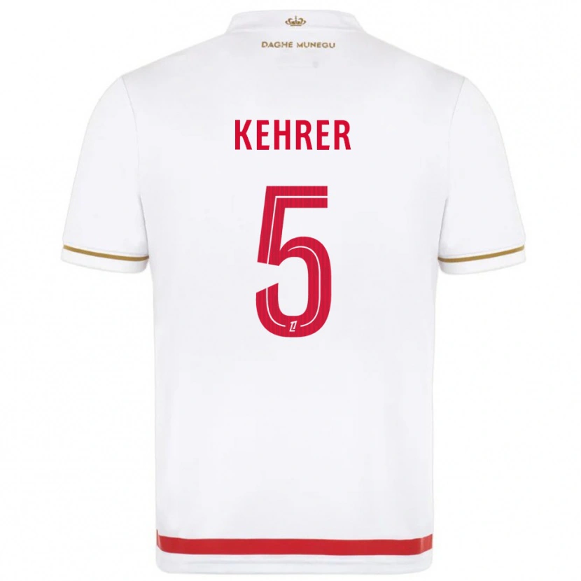Danxen Homem Camisola Thilo Kehrer #5 Vermelho Branco Principal 2025/26 Camisa