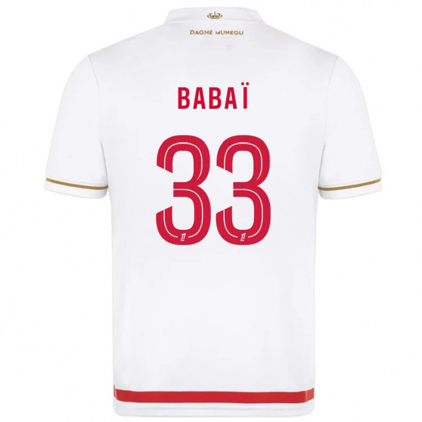 Danxen Homem Camisola Nazim Babaï #33 Vermelho Branco Principal 2025/26 Camisa