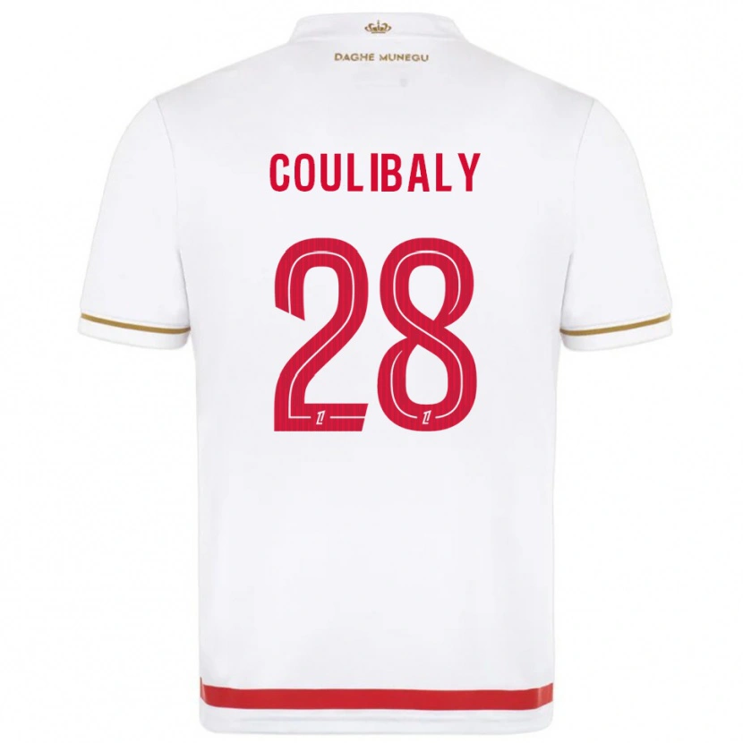 Danxen Homem Camisola Mamadou Coulibaly #28 Vermelho Branco Principal 2025/26 Camisa
