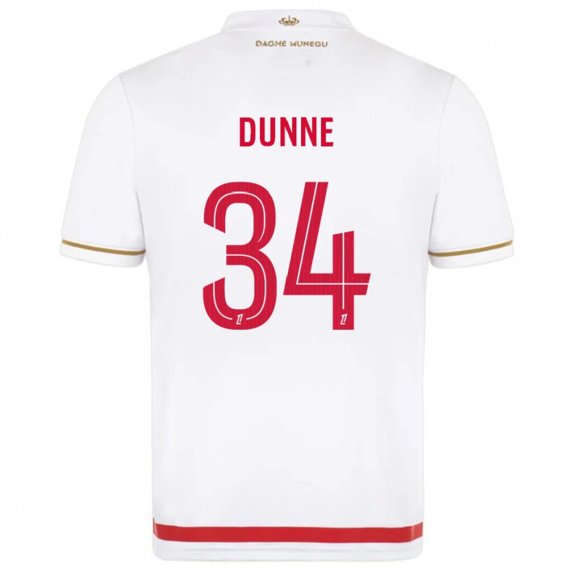 Danxen Homem Camisola David Dunne #34 Vermelho Branco Principal 2025/26 Camisa