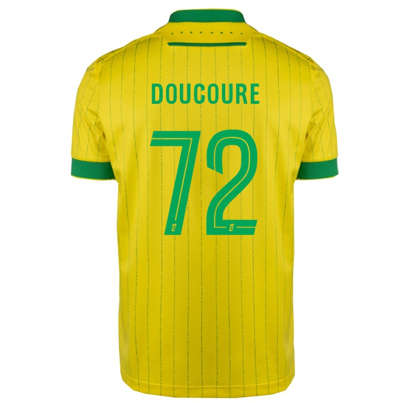 Danxen Homem Camisola Sékou Doucouré #72 Amarelo Verde Principal 2025/26 Camisa