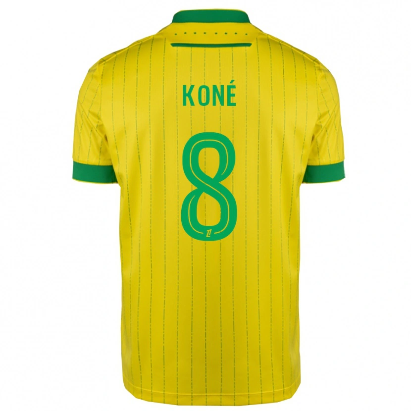 Danxen Homem Camisola Kassoum Koné #8 Amarelo Verde Principal 2025/26 Camisa