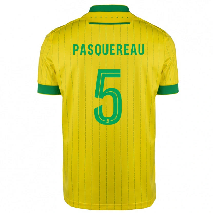 Danxen Homem Camisola Julie Pasquereau #5 Amarelo Verde Principal 2025/26 Camisa