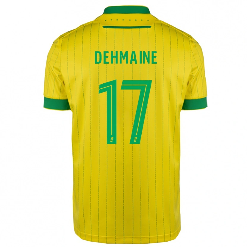 Danxen Homem Camisola Dehmaine Tabibou #17 Amarelo Verde Principal 2025/26 Camisa