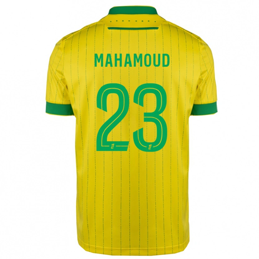 Danxen Homem Camisola Adel Mahamoud #23 Amarelo Verde Principal 2025/26 Camisa