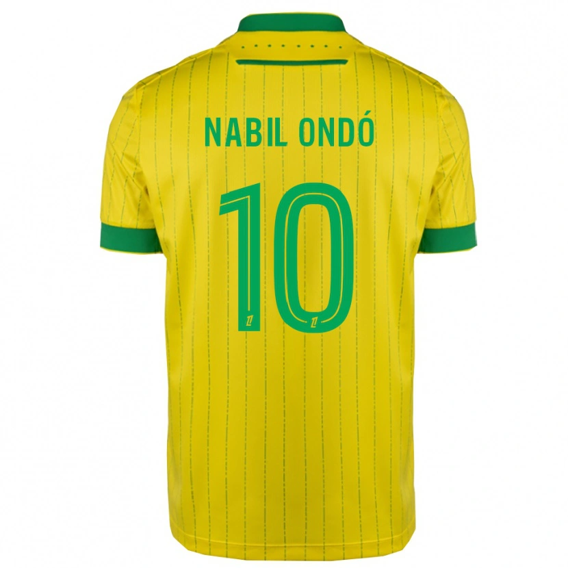 Danxen Homem Camisola José Nabil Ondó #10 Amarelo Verde Principal 2025/26 Camisa