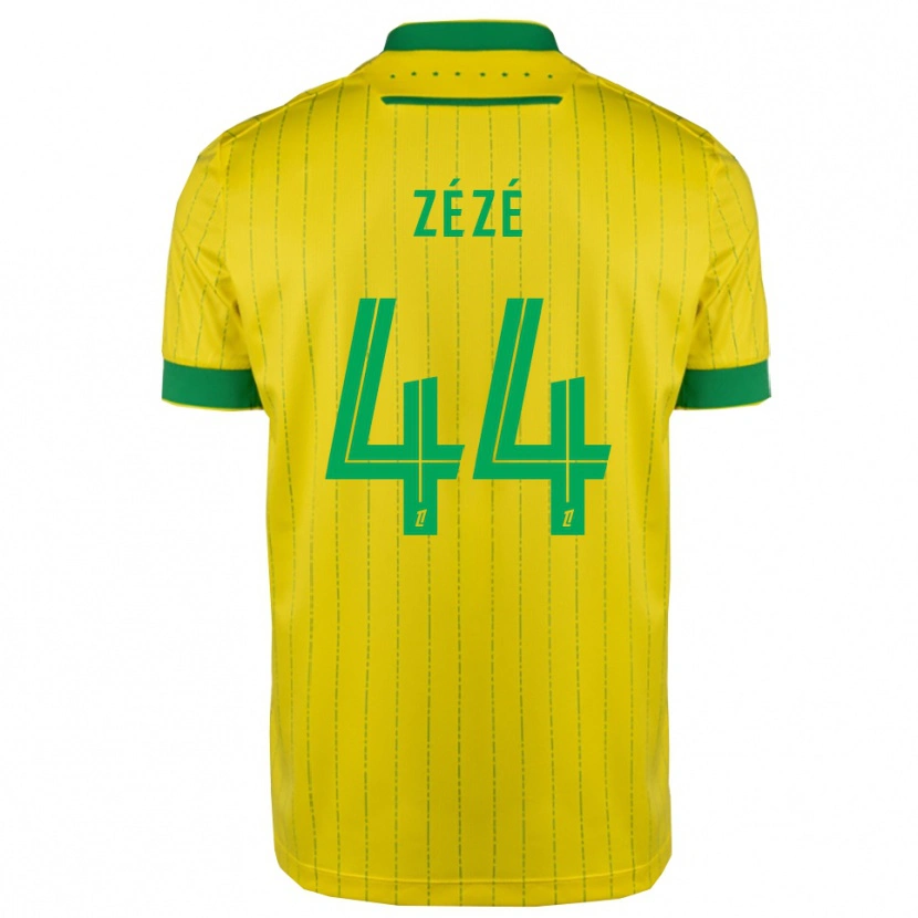 Danxen Homem Camisola Nathan Zézé #44 Amarelo Verde Principal 2025/26 Camisa